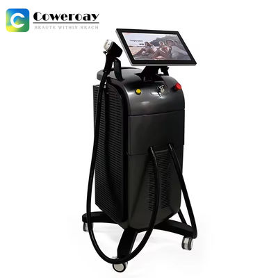 ไอซ์ไทเทเนียม 755nm 808nm 1064nm เครื่องกําจัดผมเลเซอร์ไดโอเดส สําหรับห้องเสริมความงาม