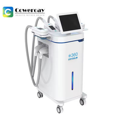 เครื่องลดน้ําหนักแบบ ISO Cryolipolysis เครื่องบํารุงร่างกายแบบ 360 มืออาชีพ