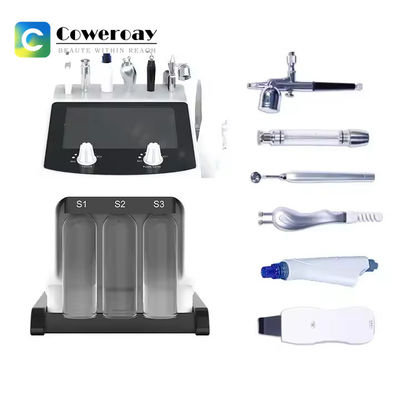 Cilt Temizleme Hidrafacial Güzellik Makinesi 7 In 1 Elmas Oksijen Jet Peel Makinesi